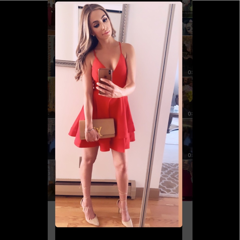 Red Marilyn Monroe cocktail dress
